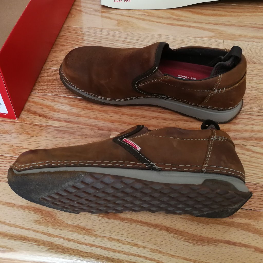 Men Clarks Zamba Beeswax Leather Upper Casual Shoes Loafers
